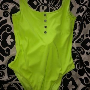 Lspace ribbed one piece swimsuit NWT